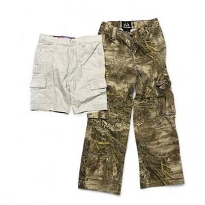 Boys bundle 6/7 years NWT Levi’s shorts good condition Realtree relaxed pants